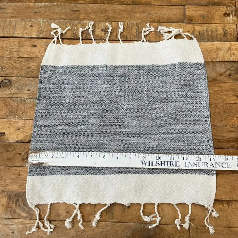 Smyrna Turkish Cotton Tassel Kitchen Dish Towels 13 x 13 6 Pack